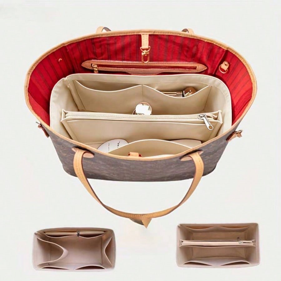 Cosmetic Bags - Keçe İç Astarlı Çanta Düzenleyici, Çok