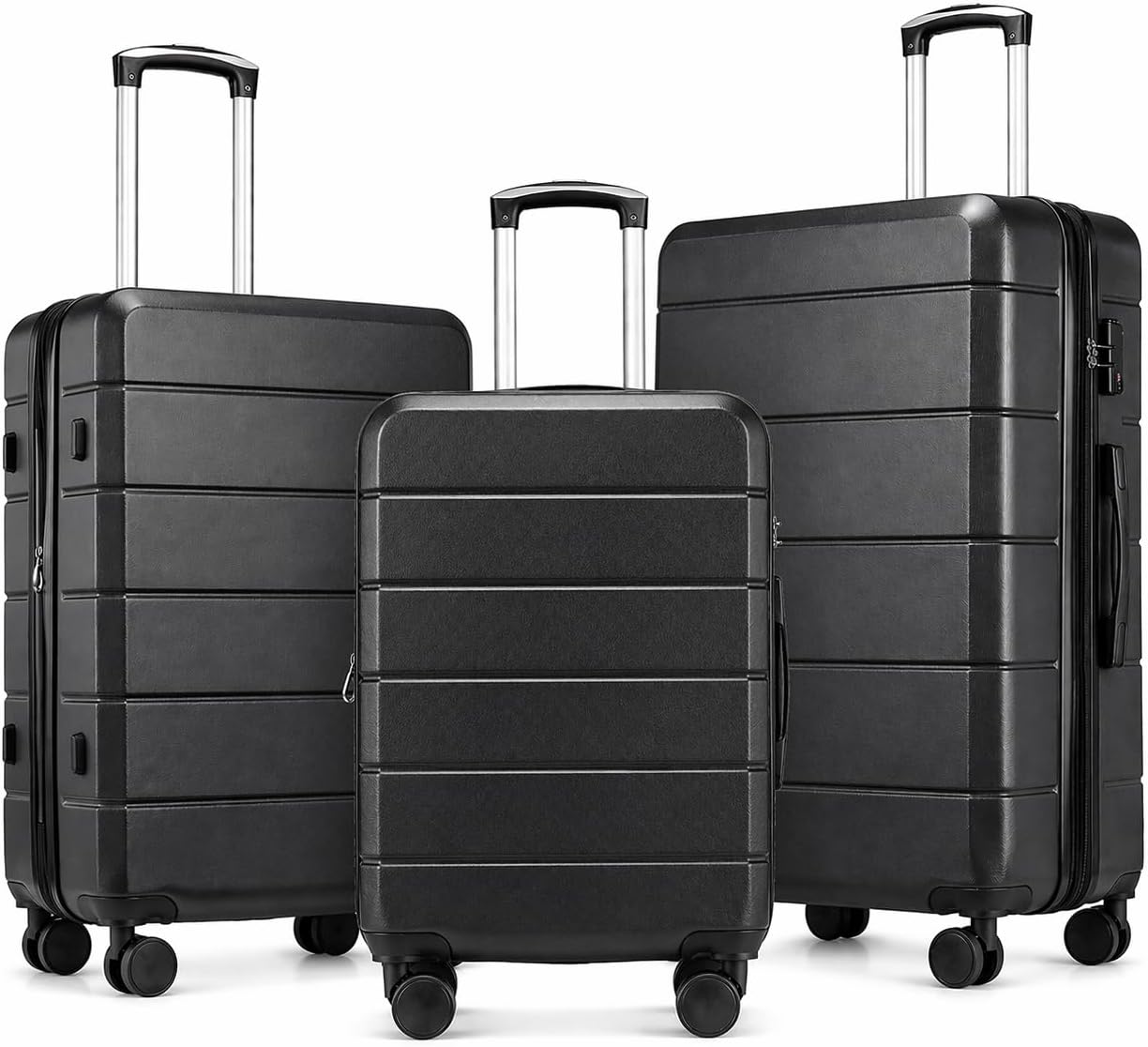 Expandable Hard Shell Luggage Set - YOETEY Genişletilebilir Sert Kabuklu Valiz Seti,