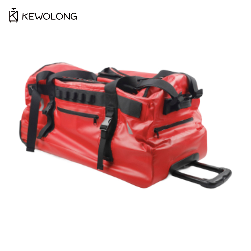 Foldable Rolling Luggage Bag - PVC Su Geçirmez 90L Büyük Seyahat