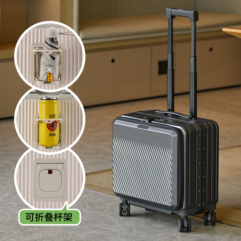 18 İnç Önden Açılır El Valizi  - Aluminum Frame Carry On Luggage incelemesi ve fiyatı