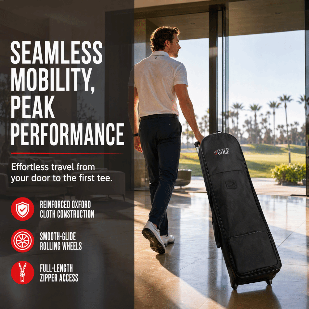 Siyah Golf Seyahat Çantası, Ka - Foldable Rolling Luggage Bag incelemesi ve fiyatı