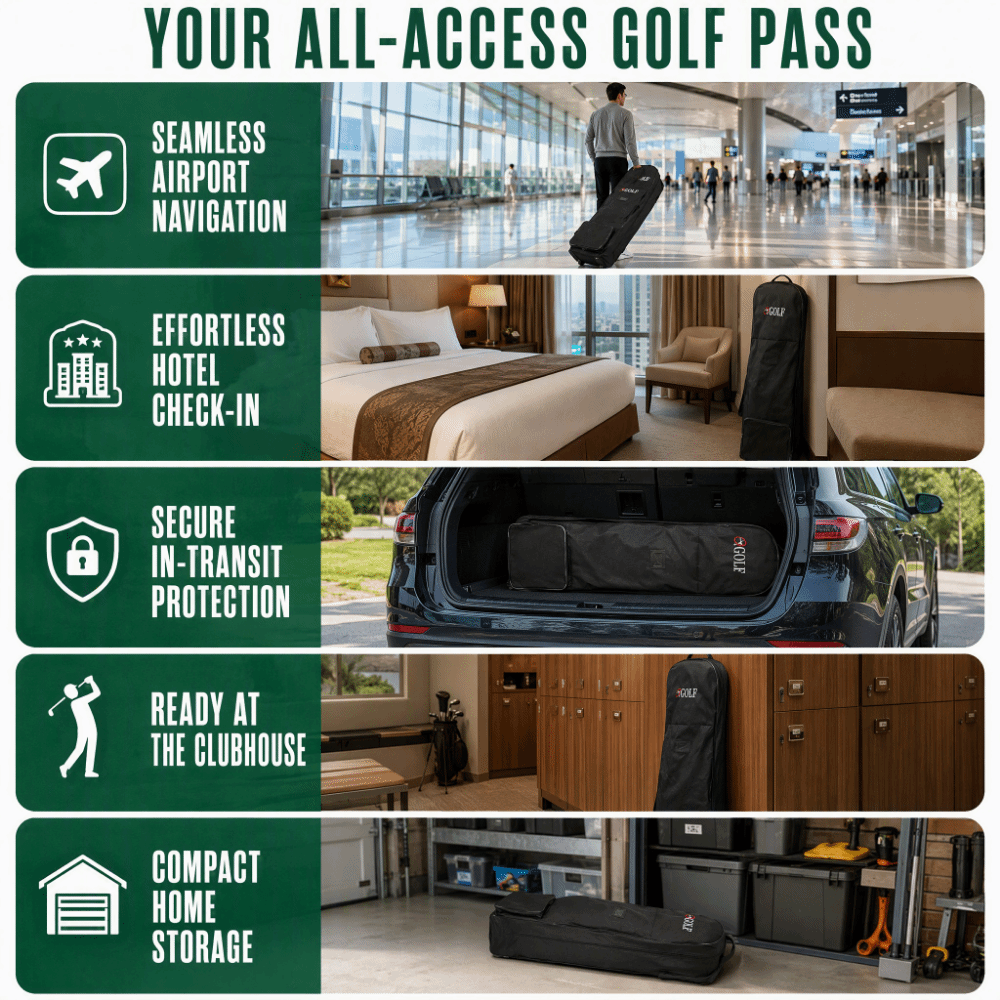 Siyah Golf Seyahat Çantası, Ka - Foldable Rolling Luggage Bag incelemesi ve fiyatı
