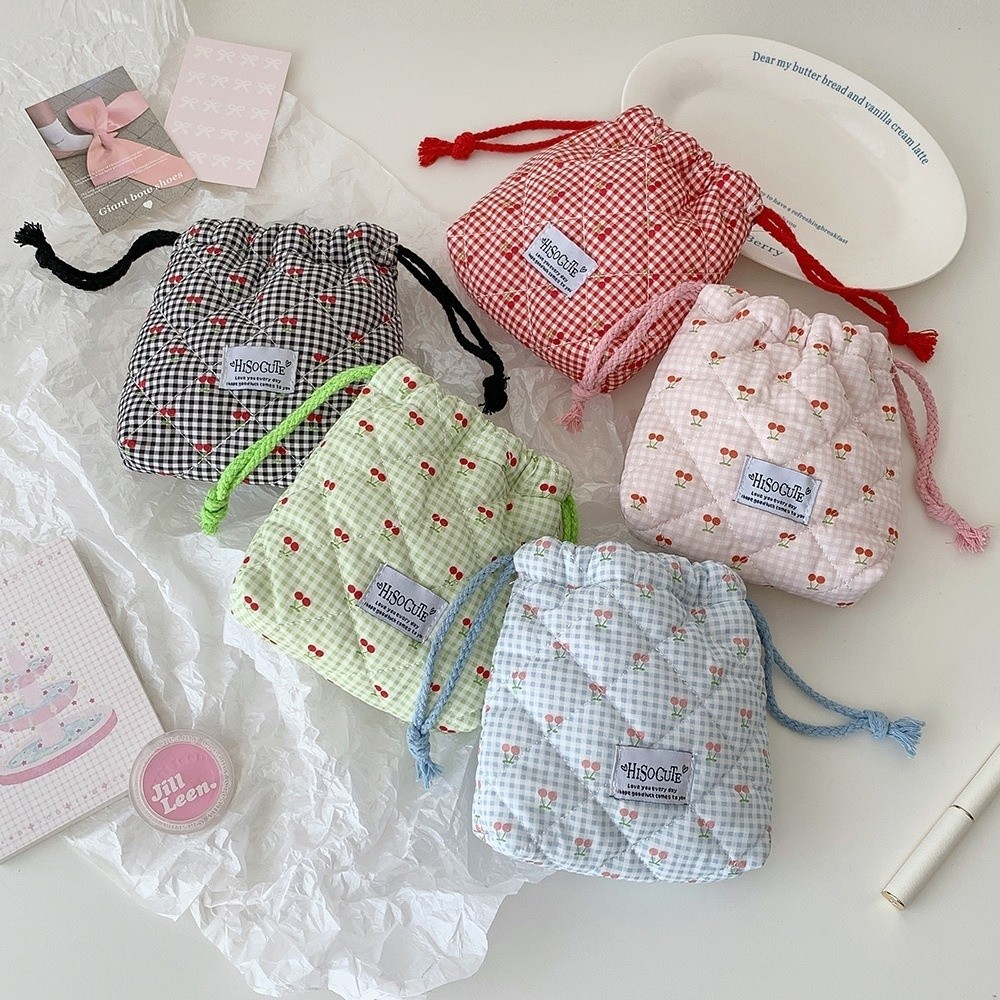 Yeni Kiraz Desenli İpli Çanta, - Cosmetic Bags incelemesi ve fiyatı