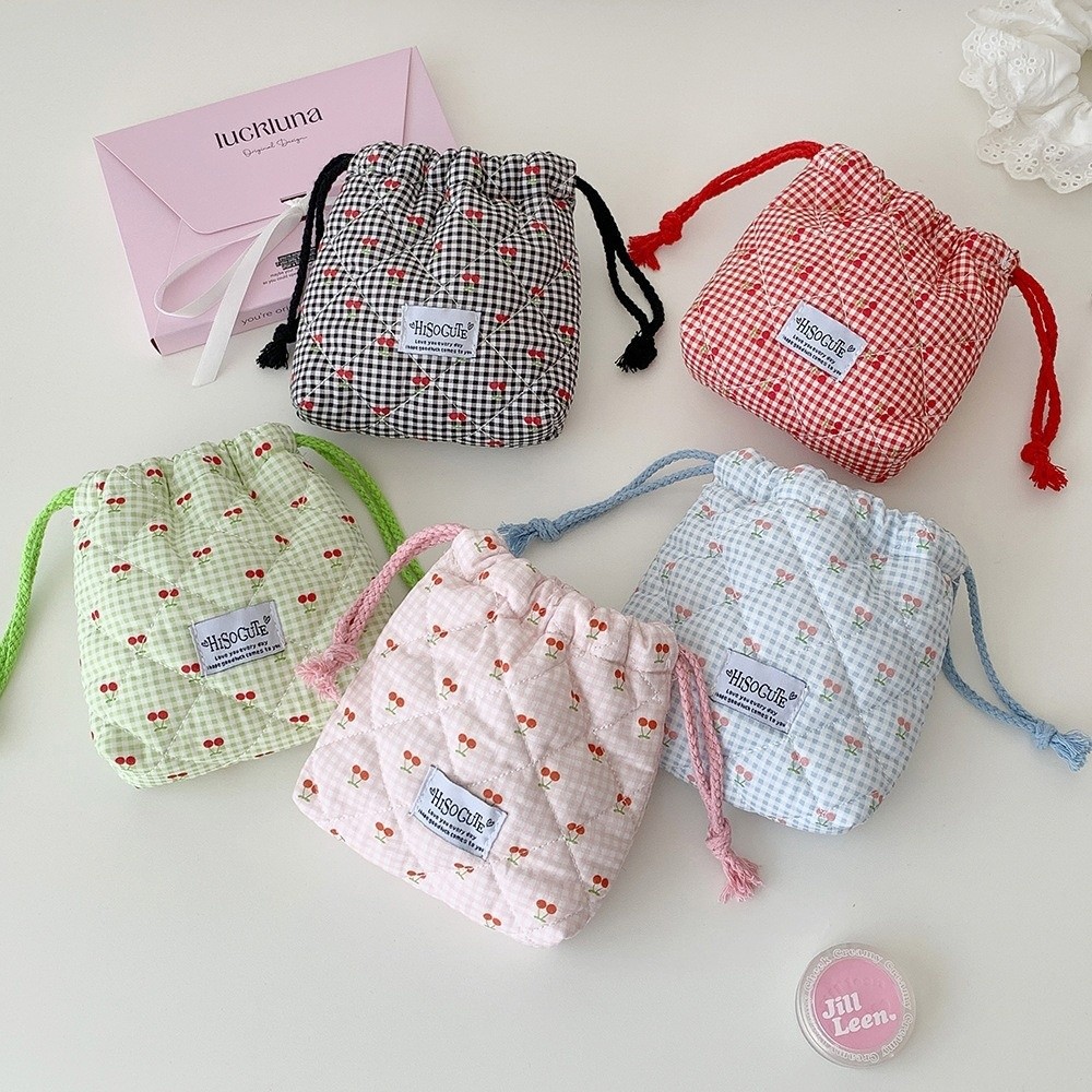 Yeni Kiraz Desenli İpli Çanta, - Cosmetic Bags incelemesi ve fiyatı