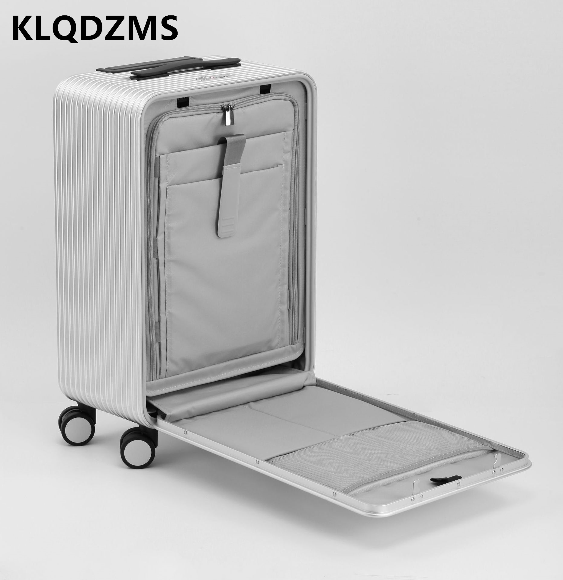 KLQDZMS Bagaj Tüm Alüminyum Ma - Front Opening Laptop Luggage 24 Inch incelemesi ve fiyatı