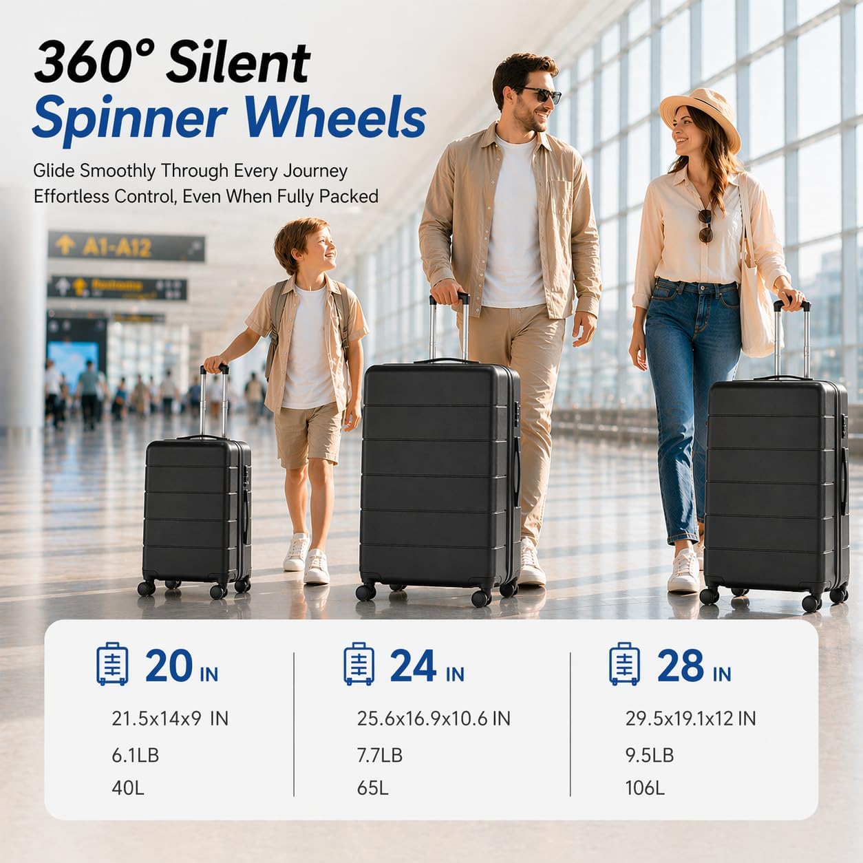 YOETEY Genişletilebilir Sert K - Expandable Hard Shell Luggage Set incelemesi ve fiyatı